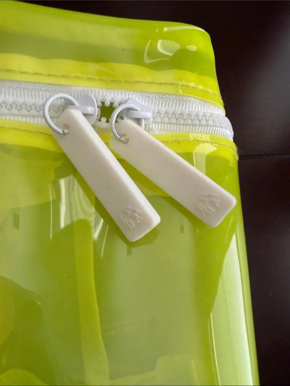 Drunk Elephant Neon Yellow & Aqua Blue Bag Set